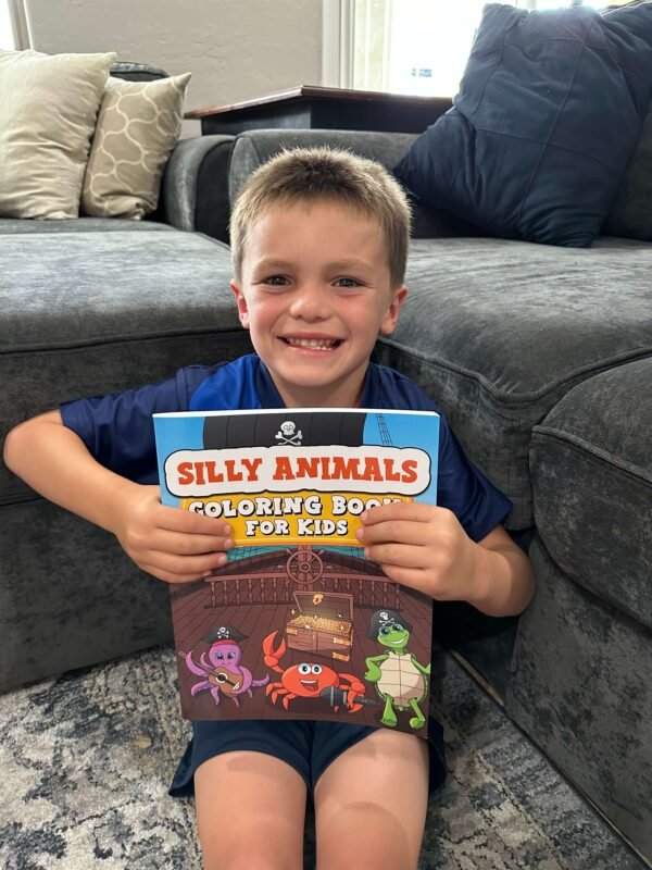 Silly Animals Coloring Book for Kids: 50 Fun And Easy Coloring Pages of Animals Engaging in Hilarious Activities to Delight Boys and Girls - Image 3
